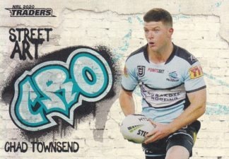 2020 NRL Traders Street Art - SA04 Chad Townsend Cronulla Sharks
