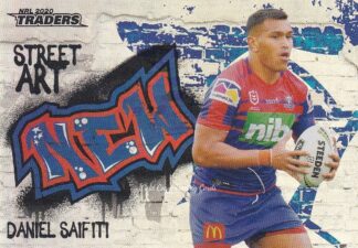 2020 NRL Traders Street Art - SA08 Daniel Saifiti Newcastle Knights