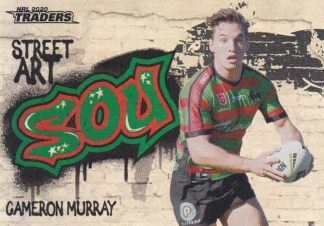 2020 NRL Traders Street Art - SA12 Cameron Murray South Sydney Rabbitohs