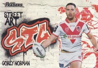 2020 NRL Traders Street Art - SA13 Corey Norman St George Dragons