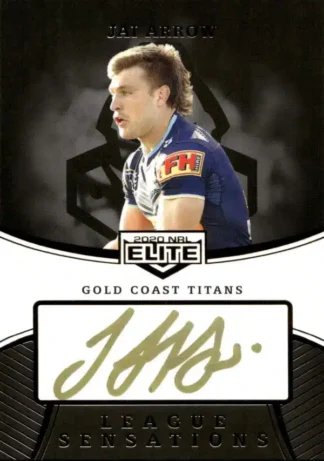 2020 NRL Elite League Sensations Signature Black - LSB05 Jai Arrow Gold Coast Titans