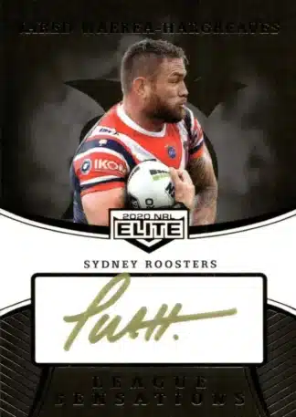 2020 NRL Elite League Sensations Signature Black - LSB14 Jared Waerea-Hargreaves Sydney Roosters