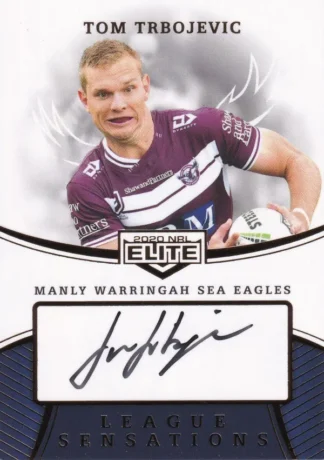 2020 NRL Elite League Sensations Signature - LS06 Tom Trbojevic Manly Sea Eagles