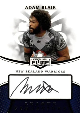 2020 NRL Elite League Sensations Signature - LS15 Adam Blair Warriors