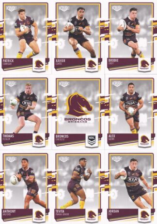 2021 NRL Elite Base Team Set - Brisbane Broncos