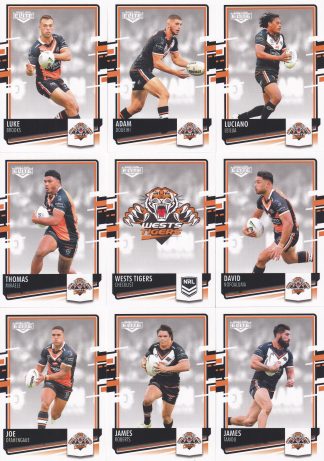 2021 NRL Elite Base Team Set - Wests Tigers