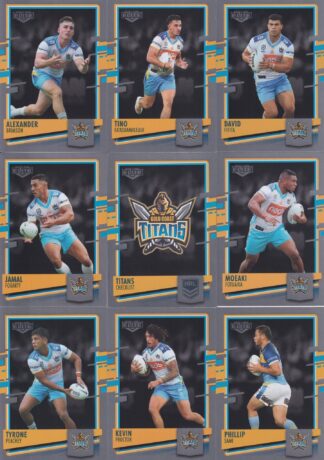2021 NRL Elite Silver Special Team Set - Gold Coast Titans