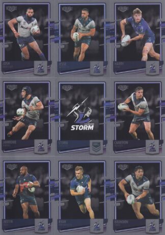 2021 NRL Elite Silver Special Team Set - Melbourne Storm