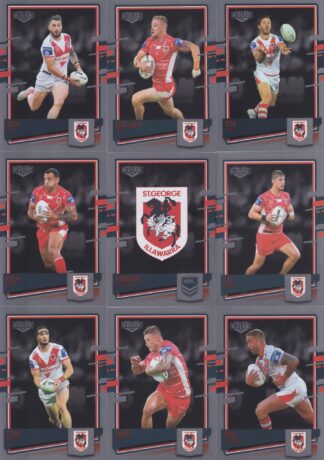 2021 NRL Elite Silver Special Team Set - St George Dragons