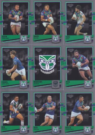 2021 NRL Elite Silver Special Team Set - Warriors