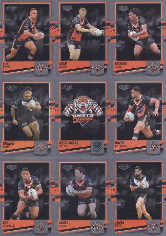 2021 NRL Elite Silver Special Team Set - Wests Tigers
