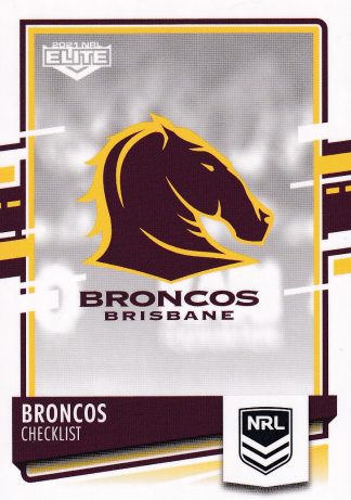 2021 NRL Elite Team Master Set #4 - Brisbane Broncos
