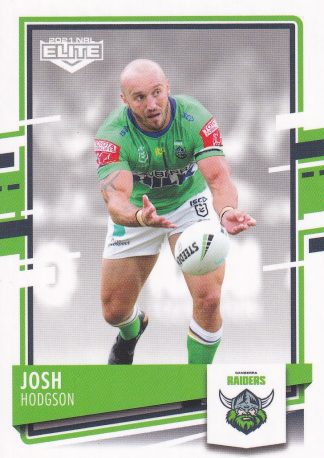 2021 NRL Elite Common Card - Base 011 Josh Hodgson Canberra Raiders