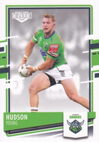 2021 NRL Elite Common Card - Base 018 Hudson Young Canberra Raiders