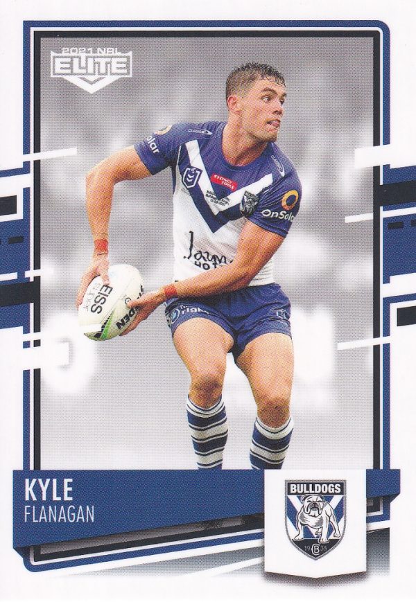 2021 NRL Elite Common Card - Base 022 Kyle Flanagan Canterbury Bulldogs