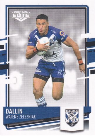 2021 NRL Elite Common Card - Base 027 Dallin Watene-Zelezniak Canterbury Bulldogs