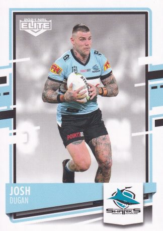 2021 NRL Elite Common Card - Base 030 Josh Dugan Cronulla Sharks