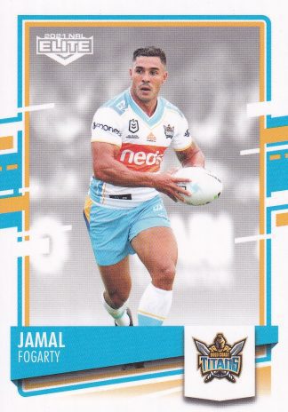 2021 NRL Elite Common Card - Base 041 Jamal Fogarty Gold Coast Titans