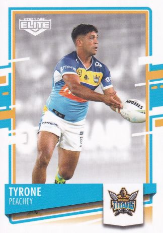 2021 NRL Elite Common Card - Base 043 Tyrone Peachey Gold Coast Titans