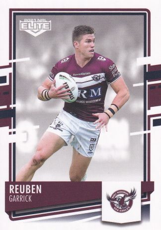 2021 NRL Elite Common Card - Base 050 Reuben Garrick Manly Warringah Sea Eagles