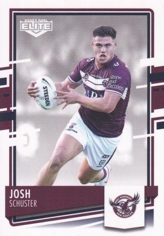 2021 NRL Elite Common Card - Base 051 Josh Schuster Manly Warringah Sea Eagles