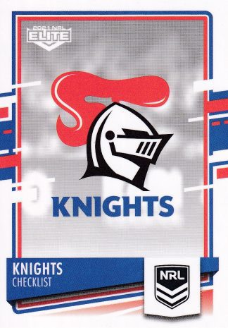 2021 NRL Elite Common Card - Base 064 Newcastle Knights Checklist
