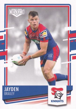 2021 NRL Elite Common Card - Base 066 Jayden Brailey Newcastle Knights