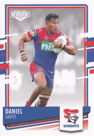 2021 NRL Elite Common Card - Base 071 Daniel Saifiti Newcastle Knights