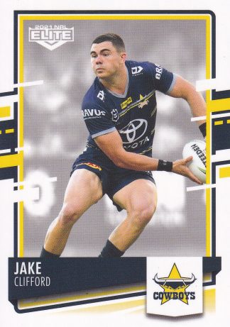 2021 NRL Elite Common Card - Base 074 Jake Clifford North Queensland Cowboys
