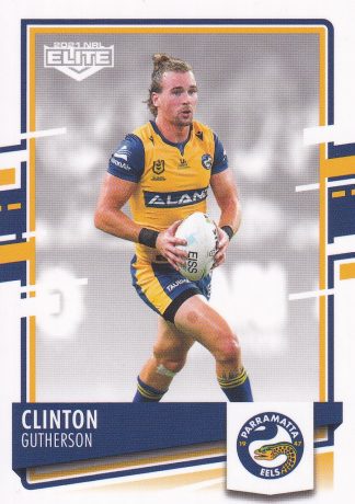 2021 NRL Elite Common Card - Base 087 Clinton Gutherson Parramatta Eels