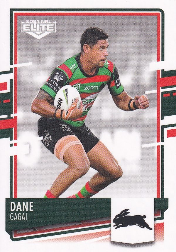 2021 NRL Elite Common Card - Base 102 Dane Gagai South Sydney Rabbitohs