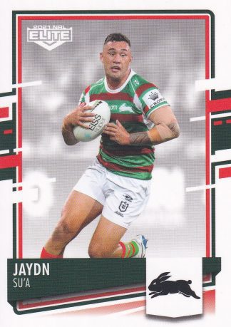 2021 NRL Elite Common Card - Base 107 Jaydn Su'a South Sydney Rabbitohs