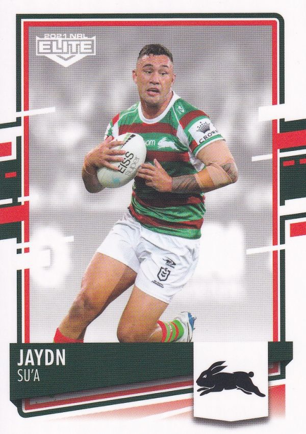 2021 NRL Elite Common Card - Base 107 Jaydn Su'a South Sydney Rabbitohs