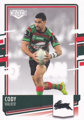 2021 NRL Elite Common Card - Base 108 Cody Walker South Sydney Rabbitohs
