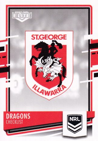 2021 NRL Elite Team Master Set #4 - St George Dragons