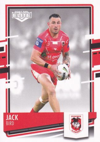 2021 NRL Elite Common Card - Base 110 Jack Bird St George Illawarra Dragons