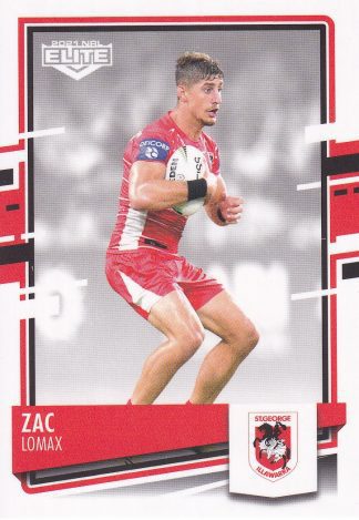 2021 NRL Elite Common Card - Base 114 Zac Lomax St George Illawarra Dragons