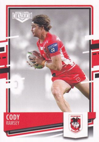 2021 NRL Elite Common Card - Base 115 Cody Ramsey St George Illawarra Dragons