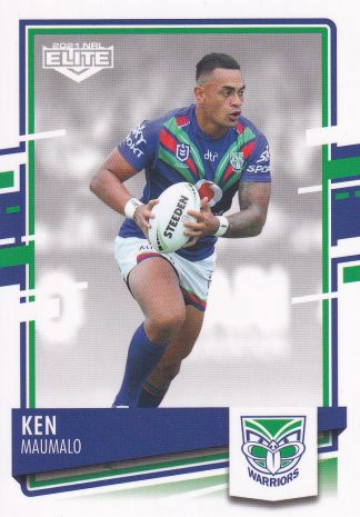 2021 NRL Elite Common Card - Base 133 Ken Maumalo Warriors