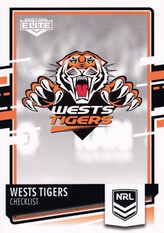 2021 NRL Elite Team Master Set #4 - Wests Tigers