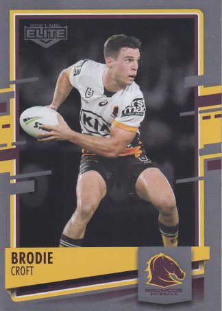2021 NRL Elite Silver Specials - SS004 Brodie Croft Brisbane Broncos