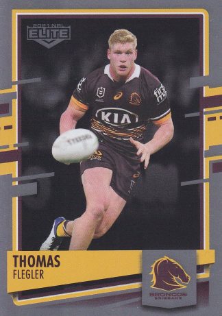 2021 NRL Elite Silver Specials - SS005 Thomas Flegler Brisbane Broncos