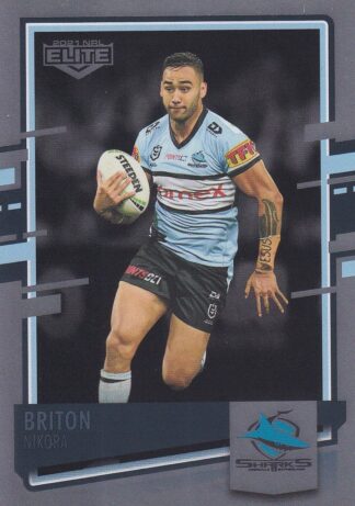 2021 NRL Elite Silver Specials - SS034 Briton Nikora Cronulla Sharks