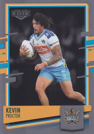 2021 NRL Elite Silver Specials - SS044 Kevin Proctor Gold Coast Titans