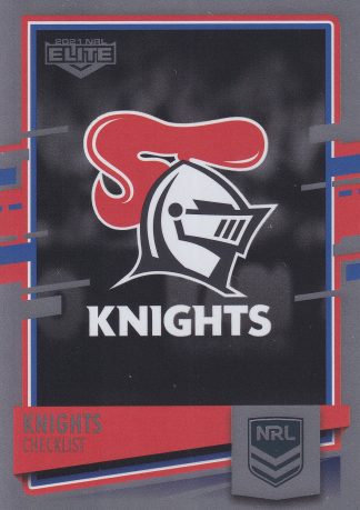 2021 NRL Elite Silver Specials - SS064 Newcastle Knights Checklist