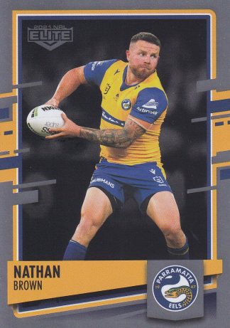 2021 NRL Elite Silver Specials - SS084 Nathan Brown Parramatta Eels