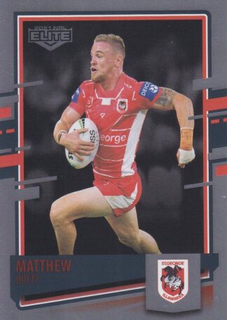 2021 NRL Elite Silver Specials - SS111 Matthew Dufty St George Illawarra Dragons