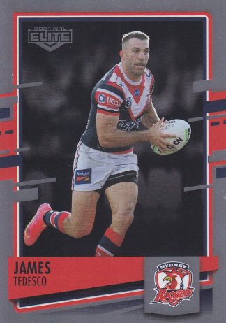 2021 NRL Elite Silver Specials - SS124 James Tedesco Sydney Roosters