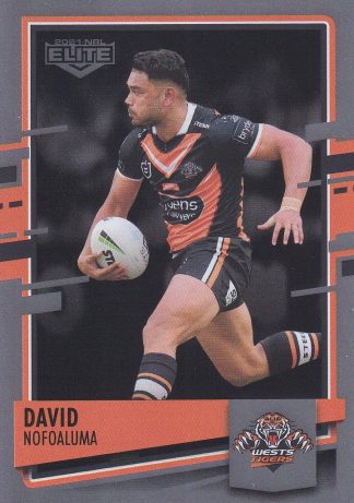 2021 NRL Elite Silver Specials - SS141 David Nofoaluma Wests Tigers
