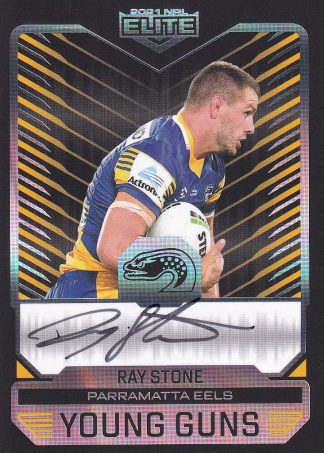 2021 NRL Elite Young Guns Signature - YGB10 Ray Stone Parramatta Eels